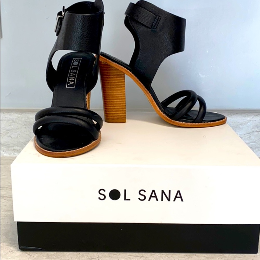 Sol Sana Heel | Black | Size 8
